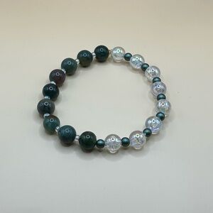 Handmade Earth Bubbles Bracelet (Stretchy)